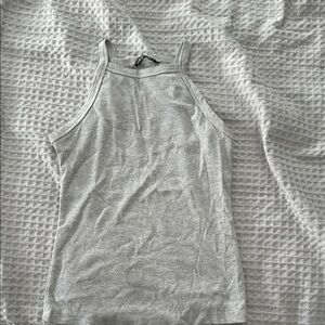 SHEIN Gray Fitted Tank Top